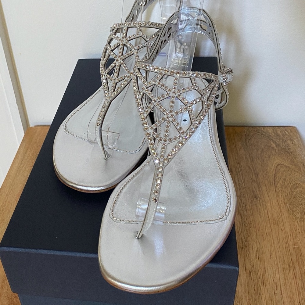 Sergio Rossi  Swarovski Crystal Flats US 9.5